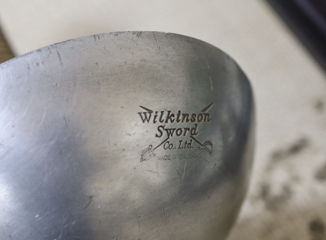 Two Wilkinson sword foils and a naval officers dress sword- 82cms long